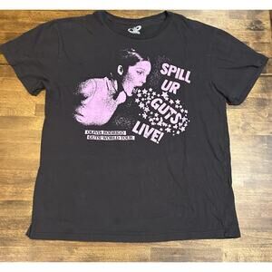 Olivia Rodrigo Spill Ur Guts World Tour Black Purple Concert T-Shirt - Size XXL